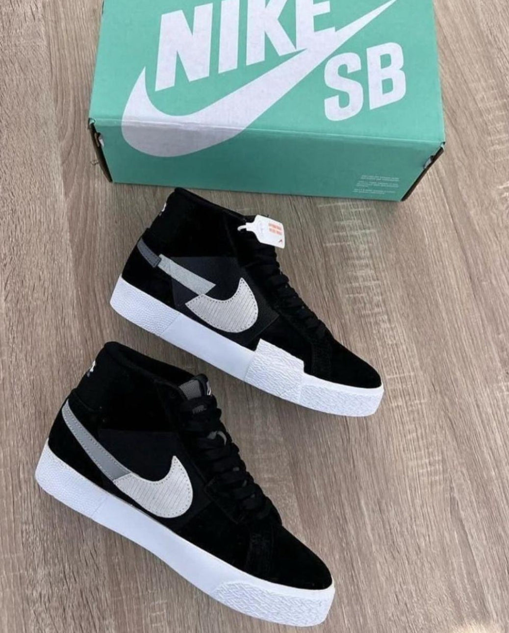 Nike SB Zoom Blazer Mid Premium  “Mosaic Pack – Black / Wolf Grey”